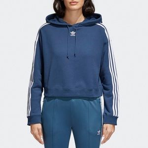 ADIDAS WOMENS CROPPED HOODIE